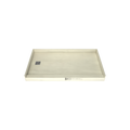 Redi Base® 30 In x 54 In Single Curb Tileable Shower Pan Base with Left Drain