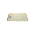 Redi Base® 30 In x 54 In Single Curb Tileable Shower Pan Base with Left Drain