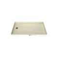 Redi Base® 30 In x 54 In Single Curb Tileable Shower Pan Base with Left Drain