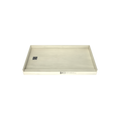 Redi Base® 30 In x 54 In Single Curb Tileable Shower Pan Base with Left Drain