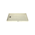 Redi Base® 30 In x 54 In Single Curb Tileable Shower Pan Base with Left Drain