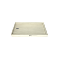 Redi Base® 30 In x 54 In Double Threshold Corner Tileable Shower Pan Base with Left Drain