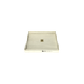 Redi Base® 32 In x 36 In Single Curb Tileable Shower Pan Base with Center Drain