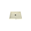 Redi Base® 32 In x 36 In Left Double Threshold Corner Tileable Shower Pan Base with Center Drain