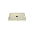 Redi Base® 32 In x 48 In Left Double Threshold Corner Tileable Shower Pan Base with Center Drain