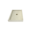 Redi Base® 32 In x 48 In Left Double Threshold Corner Tileable Shower Pan Base with Center Drain