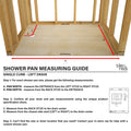 Base'N Bench® 32 In x 60 In Single Curb Tileable Shower Pan Base with Left Drain and Bench