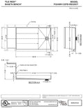 Base'N Bench® 32 In x 60 In Single Curb Tileable Shower Pan Base with Right Drain and Bench