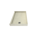 Redi Base® 32 In x 48 In Single Curb Tileable Shower Pan Base with Right Drain