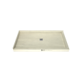 Redi Base® 32 In x 60 In Right Double Threshold Corner Tileable Shower Pan Base with Center Drain