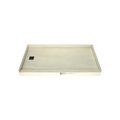 Redi Base® 32 In x 60 In Single Curb Tileable Shower Pan Base with Left Drain 15 In from Back Wall