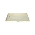 Redi Base® 32 In x 60 In Single Curb Tileable Shower Pan Base with Left Drain 15 In from Back Wall