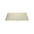 Redi Base® 32 In x 60 In Single Curb Tileable Shower Pan Base with Left Drain 15 In from Back Wall