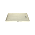 Redi Base® 32 In x 60 In Single Curb Tileable Shower Pan Base with Right Drain 15 In from Back Wall
