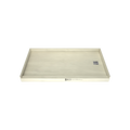 Redi Base® 32 In x 60 In Single Curb Tileable Shower Pan Base with Right Drain 15 In from Back Wall