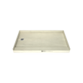 Base'N Bench® 34 In x 72 In Single Curb Tileable Shower Pan Base with Left Drain and Bench