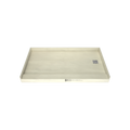 Base'N Bench® 34 In x 72 In Single Curb Tileable Shower Pan Base with Right Drain and Bench