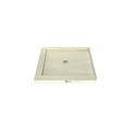 Redi Base® 36 In x 42 In Left Double Threshold Corner Tileable Shower Pan Base with Center Drain