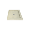 Redi Base® 36 In x 42 In Left Double Threshold Corner Tileable Shower Pan Base with Center Drain