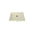 Redi Base® 36 In x 42 In Left Double Threshold Corner Tileable Shower Pan Base with Center Drain