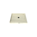 Redi Base® 36 In x 42 In Right Double Threshold Corner Tileable Shower Pan Base with Center Drain