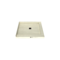 Redi Base® 36 In x 42 In Right Double Threshold Corner Tileable Shower Pan Base with Center Drain