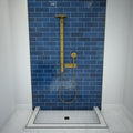 Redi Base® 36 In x 42 In Triple Curb Tileable Shower Pan Base with Center Drain