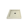 Redi Base® 36 In x 42 In Triple Curb Tileable Shower Pan Base with Center Drain