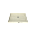 Redi Base® 36 In x 48 In Right Double Threshold Corner Tileable Shower Pan Base with Center Drain