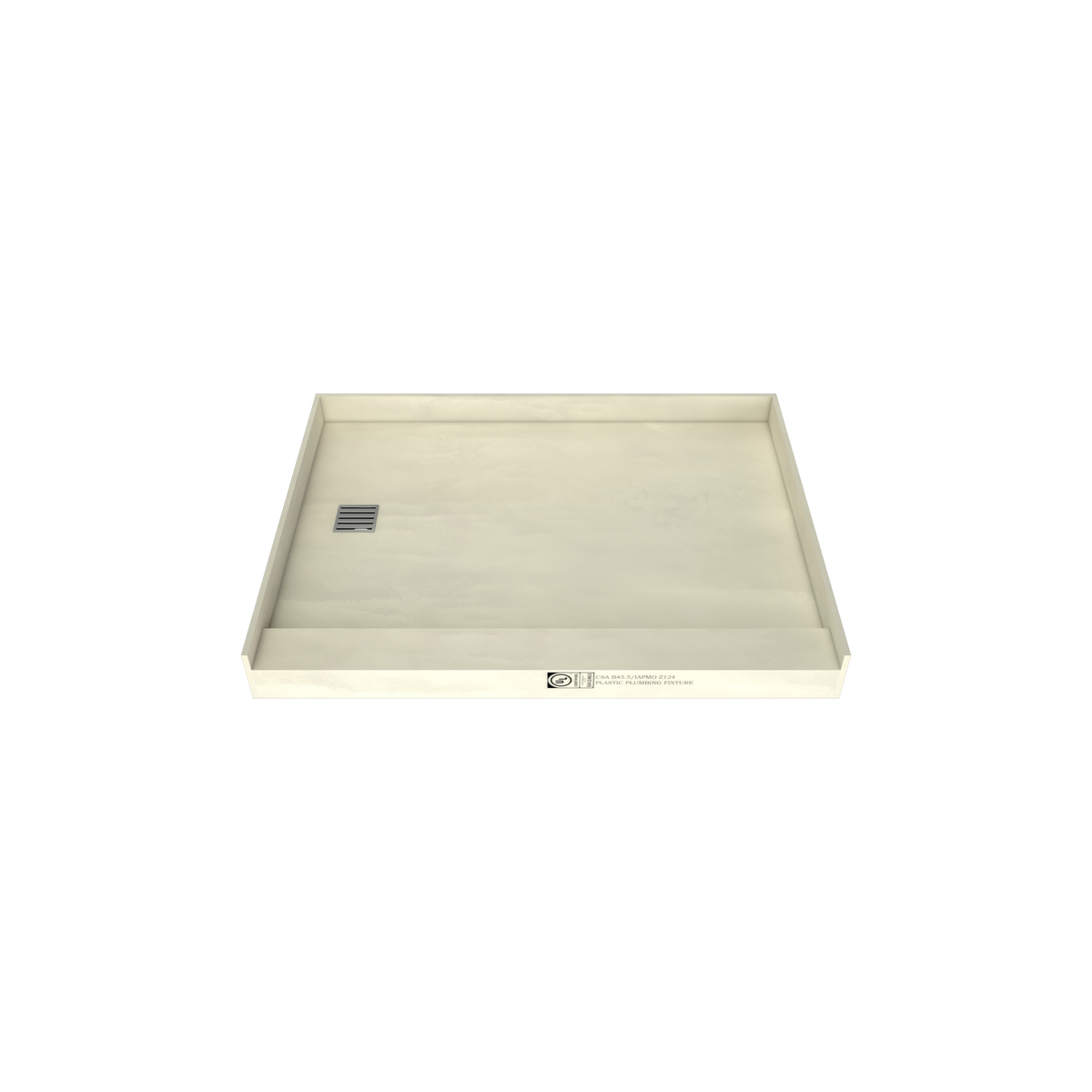 Redi Base® 36 In x 48 In Single Curb Tileable Shower Pan Base with Left ...