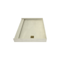 Redi Base® 36 In x 48 In Single Curb Tileable Shower Pan Base with Right Drain