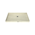 Redi Base® Flat Bottom 36 In x 60 In Single Curb Tileable Shower Pan Base with Center Drain