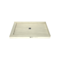 Redi Base® 36 In x 60 In Left Double Threshold Corner Tileable Shower Pan Base with Center Drain
