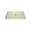 Redi Base® 36 In x 60 In Right Double Threshold Corner Tileable Shower Pan Base with Center Drain