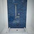 Redi Base® 36 In x 66 In Triple Curb Tileable Shower Pan Base with Center Drain