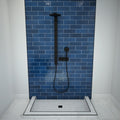 Redi Base® 36 In x 66 In Triple Curb Tileable Shower Pan Base with Center Drain