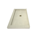 Redi Base® 36 In x 66 In Triple Curb Tileable Shower Pan Base with Center Drain