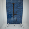 Redi Base® 36 In x 66 In Triple Curb Tileable Shower Pan Base with Center Drain
