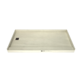 Redi Base® 36 In x 72 In Single Curb Tileable Shower Pan Base with Left Drain