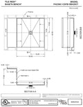 Base'N Bench® 42 In x 48 In Single Curb Tileable Shower Pan Base with Center Drain and Bench