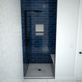 Base'N Bench® 42 In x 48 In Single Curb Tileable Shower Pan Base with Center Drain and Bench