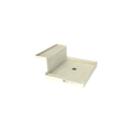 Base'N Bench® 42 In x 48 In Single Curb Tileable Shower Pan Base with Center Drain and Bench