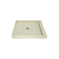 Redi Base® 42 In x 36 In Single Curb Tileable Shower Pan Base with Center Drain
