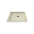 Redi Base® 42 In x 36 In Single Curb Tileable Shower Pan Base with Center Drain