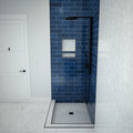 Redi Base® 42 In x 36 In Left Double Threshold Corner Tileable Shower Pan Base with Center Drain