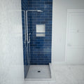 Redi Base® 42 In x 36 In Right Double Threshold Corner Tileable Shower Pan Base with Center Drain