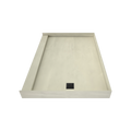 Redi Base® 42 In x 60 In Single Curb Tileable Shower Pan Base with Right Drain