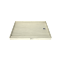 Redi Base® 42 In x 60 In Single Curb Tileable Shower Pan Base with Right Drain