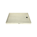 Redi Base® 42 In x 60 In Single Curb Tileable Shower Pan Base with Right Drain