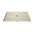 Redi Base® 42 In x 72 In Single Curb Tileable Shower Pan Base with Center Drain